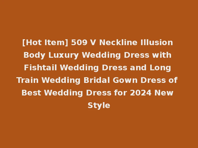 [Hot Item] 509 V Neckline Illusion Body Luxury Wedding Dress with Fishtail Wedding Dress and Long Train Wedding Bridal Gown Dress of Best Wedding Dress for 2024 New Style