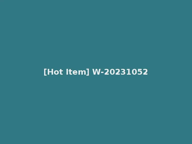 [Hot Item] W-20231052