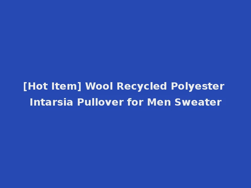 [Hot Item] Wool Recycled Polyester Intarsia Pullover for Men Sweater