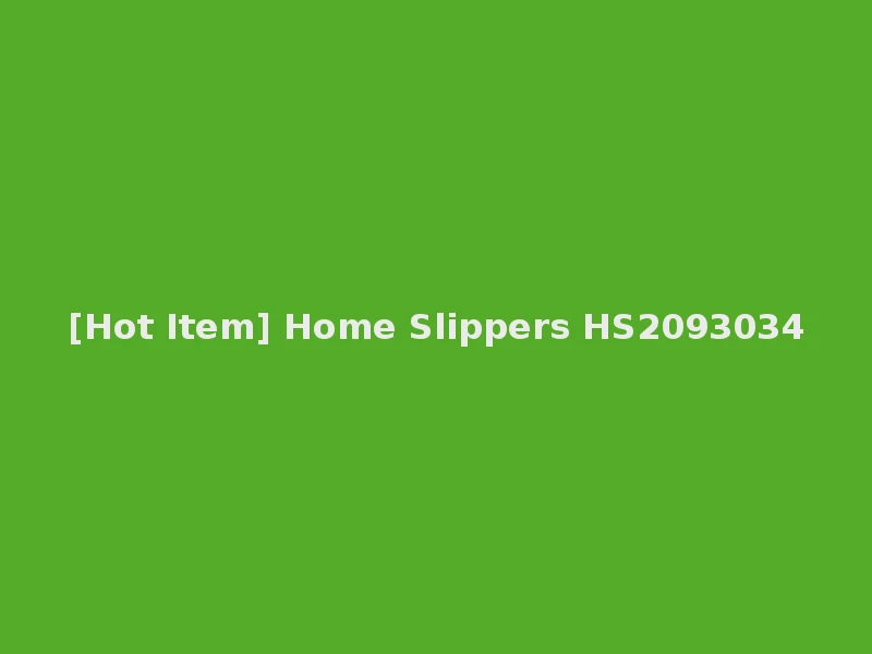 [Hot Item] Home Slippers HS2093034