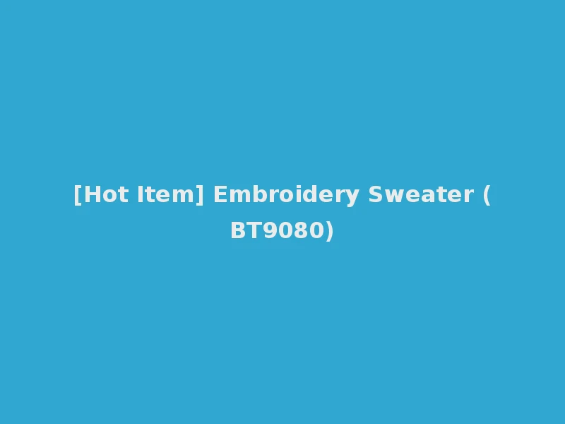 [Hot Item] Embroidery Sweater (BT9080)