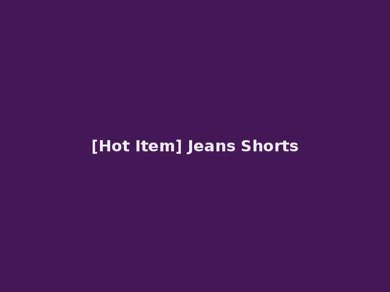 [Hot Item] Jeans Shorts