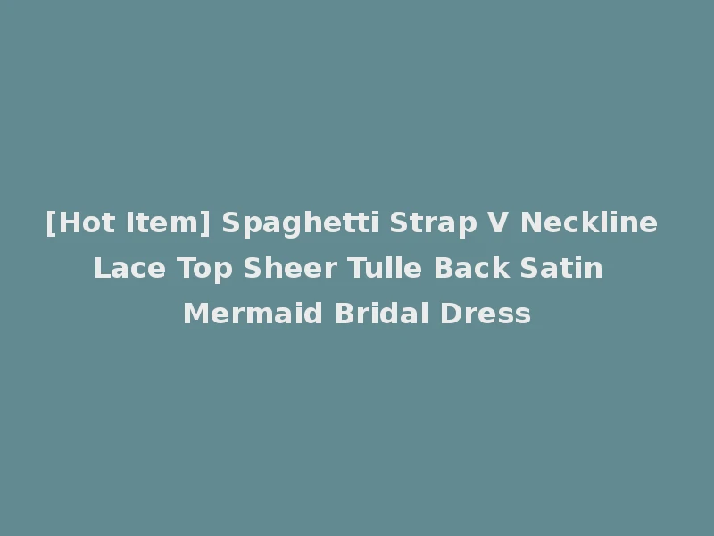 [Hot Item] Spaghetti Strap V Neckline Lace Top Sheer Tulle Back Satin Mermaid Bridal Dress