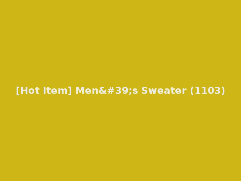 [Hot Item] Men's Sweater (1103)