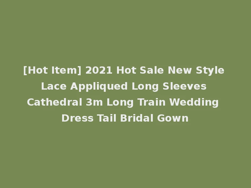 [Hot Item] 2021 Hot Sale New Style Lace Appliqued Long Sleeves Cathedral 3m Long Train Wedding Dress Tail Bridal Gown