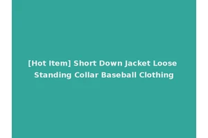 [Hot Item] Short Down Jacket Loose Standing Collar Baseball Clothing