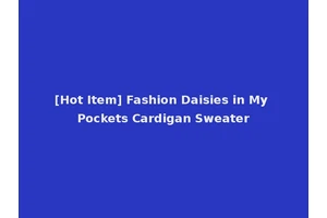 [Hot Item] Fashion Daisies in My Pockets Cardigan Sweater