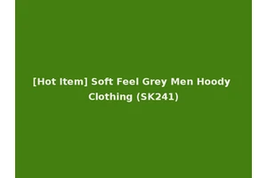 [Hot Item] Soft Feel Grey Men Hoody Clothing (SK241)