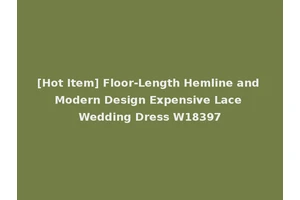 [Hot Item] Floor-Length Hemline and Modern Design Expensive Lace Wedding Dress W18397