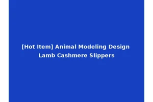 [Hot Item] Animal Modeling Design Lamb Cashmere Slippers