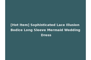 [Hot Item] Sophisticated Lace Illusion Bodice Long Sleeve Mermaid Wedding Dress