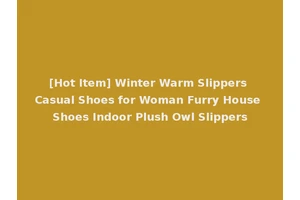 [Hot Item] Winter Warm Slippers Casual Shoes for Woman Furry House Shoes Indoor Plush Owl Slippers