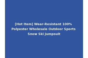 [Hot Item] Wear-Resistant 100% Polyester Wholesale Outdoor Sports Snow Ski Jumpsuit