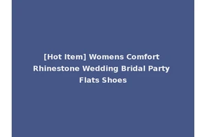[Hot Item] Womens Comfort Rhinestone Wedding Bridal Party Flats Shoes
