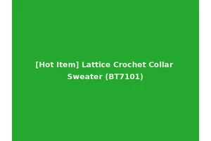 [Hot Item] Lattice Crochet Collar Sweater (BT7101)