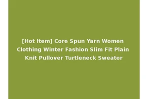 [Hot Item] Core Spun Yarn Women Clothing Winter Fashion Slim Fit Plain Knit Pullover Turtleneck Sweater