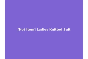 [Hot Item] Ladies Knitted Suit