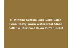 [Hot Item] Custom Logo Solid Color Nylon Heavy Warm Waterproof Stand Collar Winter Coat Down Puffer Jacket