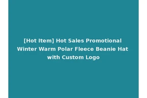 [Hot Item] Hot Sales Promotional Winter Warm Polar Fleece Beanie Hat with Custom Logo