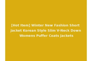 [Hot Item] Winter New Fashion Short Jacket Korean Style Slim V-Neck Down Womens Puffer Coats Jackets