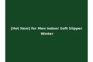 [Hot Item] for Men Indoor Soft Slipper Winter