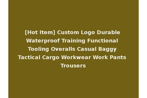 [Hot Item] Custom Logo Durable Waterproof Training Functional Tooling Overalls Casual Baggy Tactical Cargo Workwear Work Pants Trousers