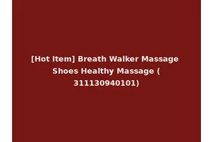 [Hot Item] Breath Walker Massage Shoes Healthy Massage (311130940101)