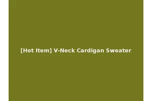 [Hot Item] V-Neck Cardigan Sweater