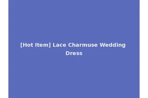 [Hot Item] Lace Charmuse Wedding Dress