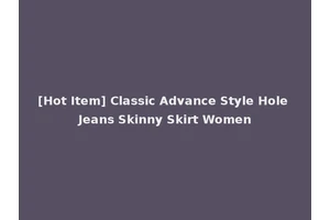 [Hot Item] Classic Advance Style Hole Jeans Skinny Skirt Women
