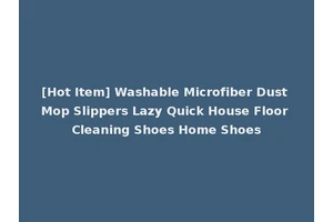 [Hot Item] Washable Microfiber Dust Mop Slippers Lazy Quick House Floor Cleaning Shoes Home Shoes