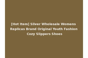 [Hot Item] Sliver Wholesale Womens Replicas Brand Original Youth Fashion Cozy Slippers Shoes