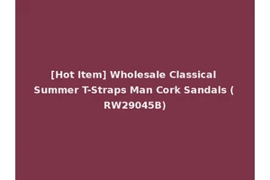 [Hot Item] Wholesale Classical Summer T-Straps Man Cork Sandals (RW29045B)