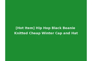 [Hot Item] Hip Hop Black Beanie Knitted Cheap Winter Cap and Hat