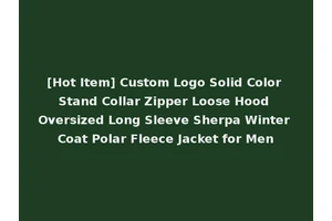 [Hot Item] Custom Logo Solid Color Stand Collar Zipper Loose Hood Oversized Long Sleeve Sherpa Winter Coat Polar Fleece Jacket for Men