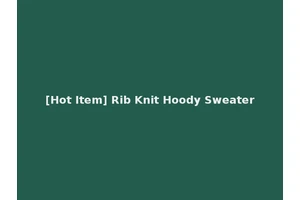[Hot Item] Rib Knit Hoody Sweater