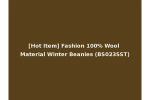 [Hot Item] Fashion 100% Wool Material Winter Beanies (BS023SST)