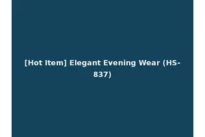 [Hot Item] Elegant Evening Wear (HS-837)