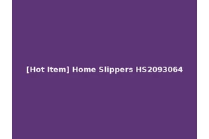 [Hot Item] Home Slippers HS2093064
