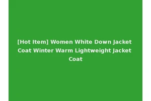 [Hot Item] Women White Down Jacket Coat Winter Warm Lightweight Jacket Coat