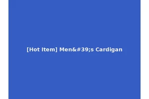 [Hot Item] Men's Cardigan
