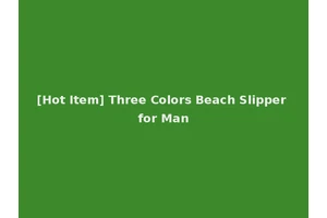 [Hot Item] Three Colors Beach Slipper for Man