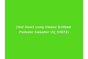 [Hot Item] Long Sleeve Knitted Pullover Sweater (Sj_50072)