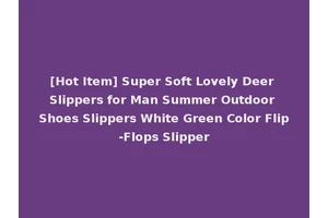 [Hot Item] Super Soft Lovely Deer Slippers for Man Summer Outdoor Shoes Slippers White Green Color Flip-Flops Slipper