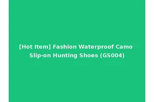 [Hot Item] Fashion Waterproof Camo Slip-on Hunting Shoes (GS004)