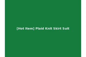 [Hot Item] Plaid Knit Skirt Suit