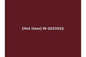 [Hot Item] W-2023922