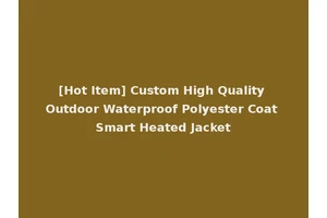 [Hot Item] Custom High Quality Outdoor Waterproof Polyester Coat Smart Heated Jacket