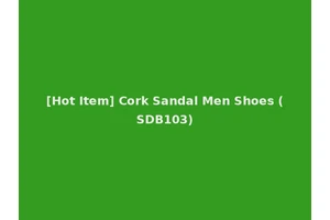 [Hot Item] Cork Sandal Men Shoes (SDB103)