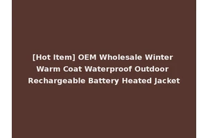 [Hot Item] OEM Wholesale Winter Warm Coat Waterproof Outdoor Rechargeable Battery Heated Jacket